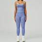 Women's Vest And Pants Color-blocking Yoga Set