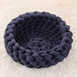 Cat House Cushion Soft Long Plush Warm Pet Mat Cute Kennel Cat Sleeping Basket Bed Round Fluffy Comfortable Touch Pet Products