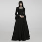 Black Thorn Rose Long Dress For Women