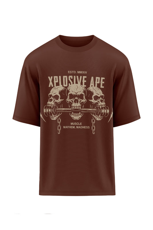 XAPE Feast of Force Oversized Tee - Chocolate
