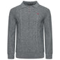 Crew Clothing Company Cable Knit Button Neck Jumper