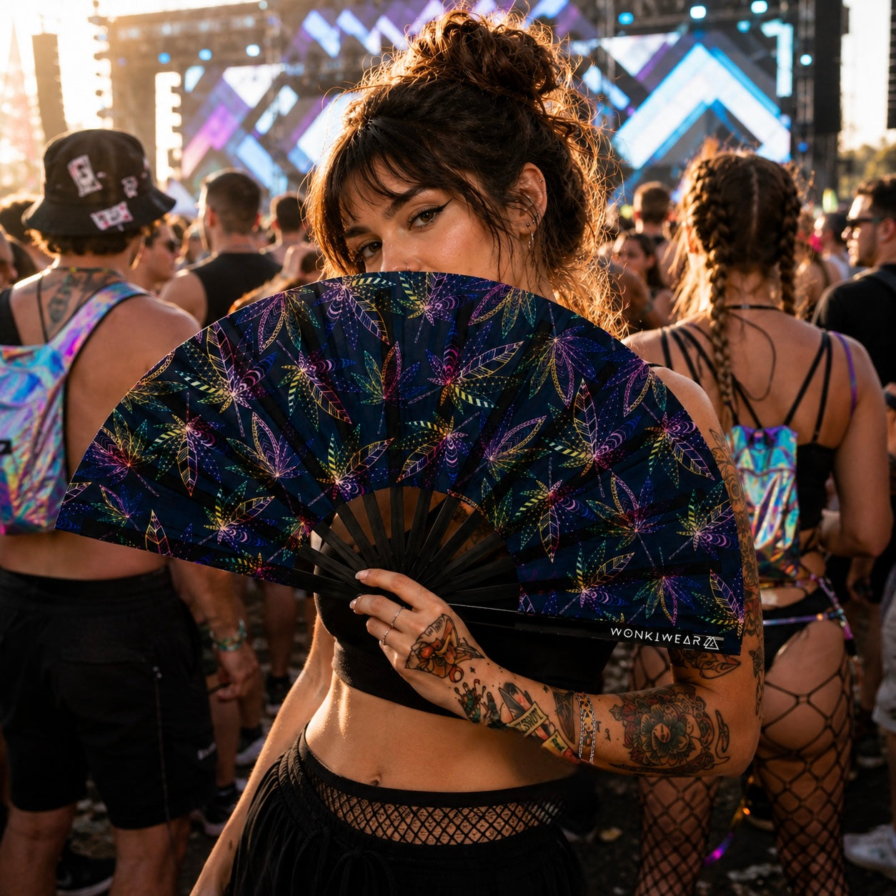XL Festival Fan - UV Reactive, Mary Jane