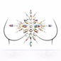 Festival Body Jewels – Self Adhesive Chest & Body Gems (Aphrodite)