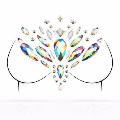 Festival Body Jewels – Self Adhesive Chest & Body Gems (Selene)