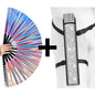 Mermaid Wishes Iridescent Festival Fan (Pearlescent Reverse)
