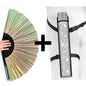 Pearlescent Iridescent Festival Fan (XL Rave Fan UK)