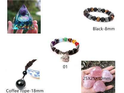Natural Tiger Eye Stone Bracelet - Handwoven Healing Crystal Bracelet for Men & Women