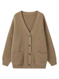 Women's Sweater Jacket And Retro Pleated Skirt Two-Piece Set