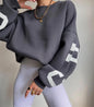 Women's Casual Fashion Print Thickened Versatile Top
