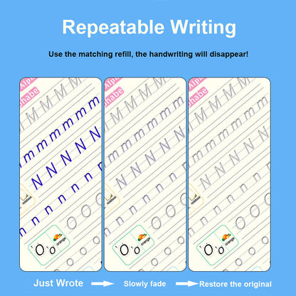 Hot Selling Preschool Hard Pen And Groove Copybook Practice Copybook For Children In English