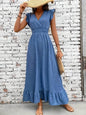 Floral Jumpsuit for Women - Versatile Printed Design with Pleated Skirt, Sizes S-XXL