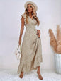 Floral Jumpsuit for Women - Versatile Printed Design with Pleated Skirt, Sizes S-XXL
