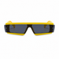Futuristic Neon Yellow Rave Sunglasses – Cyber Festival Glasses