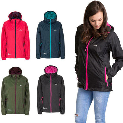 Trespass Qikpac Ladies Waterproof Hooded Jacket - Clearance