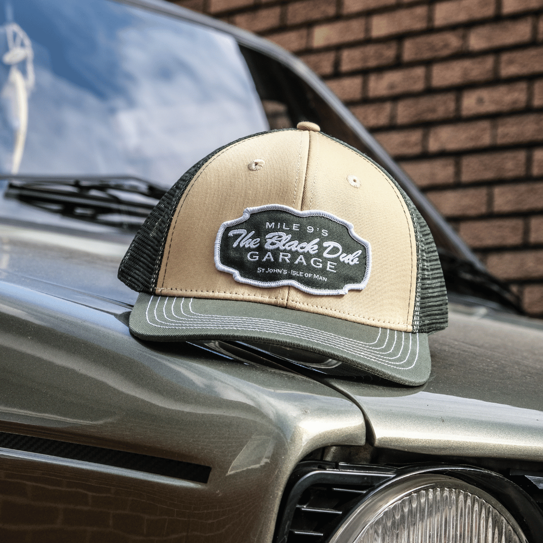 Green & Beige Garage Cap