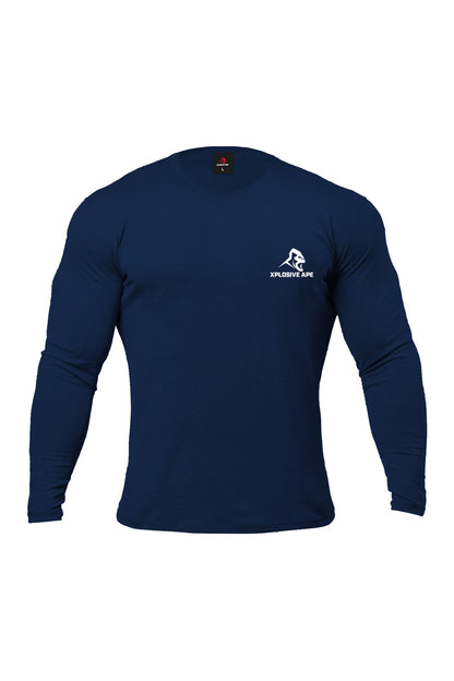 XAPE Graffiti Long Sleeve Tee - Navy