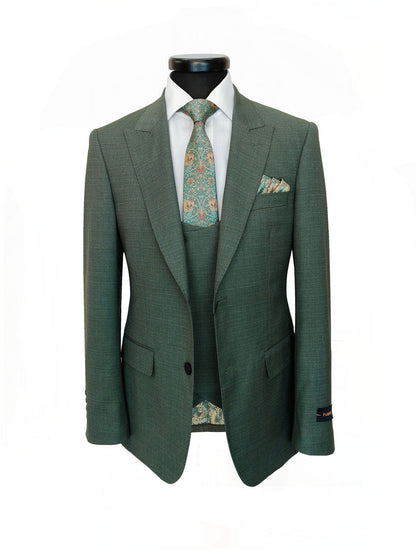 Men’s Sage Green 3-Piece Slim Fit Suit