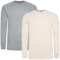 One Brand Crew Neck Waffle Knit T-Shirt