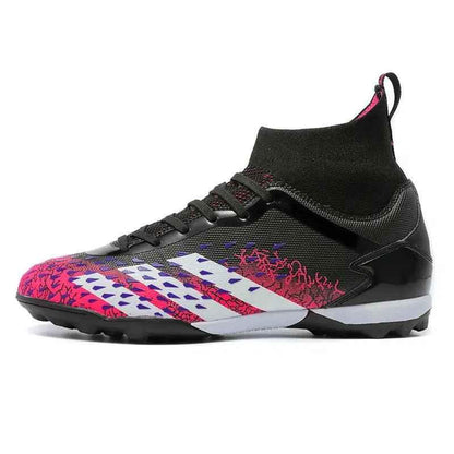 High Ankle Football Boots Superfly Sports Turf Futsal Indoor Soccer Shoes Cheap Rubber Sole Football Boots For Men OEM