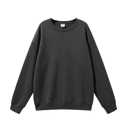 High Quality Crewneck Sweatshirt - Unisex Heavyweight Cotton for Autumn Style