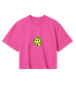 "Be Nice" - Womens Crop - (Yellow Smiley)