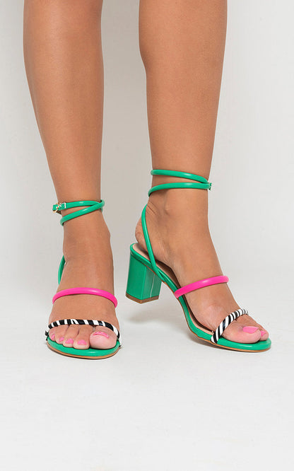 Ankle Strappy Heeled Sandals