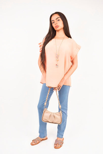 Oversized Top and Wide Leg Trousers Co-ord Set