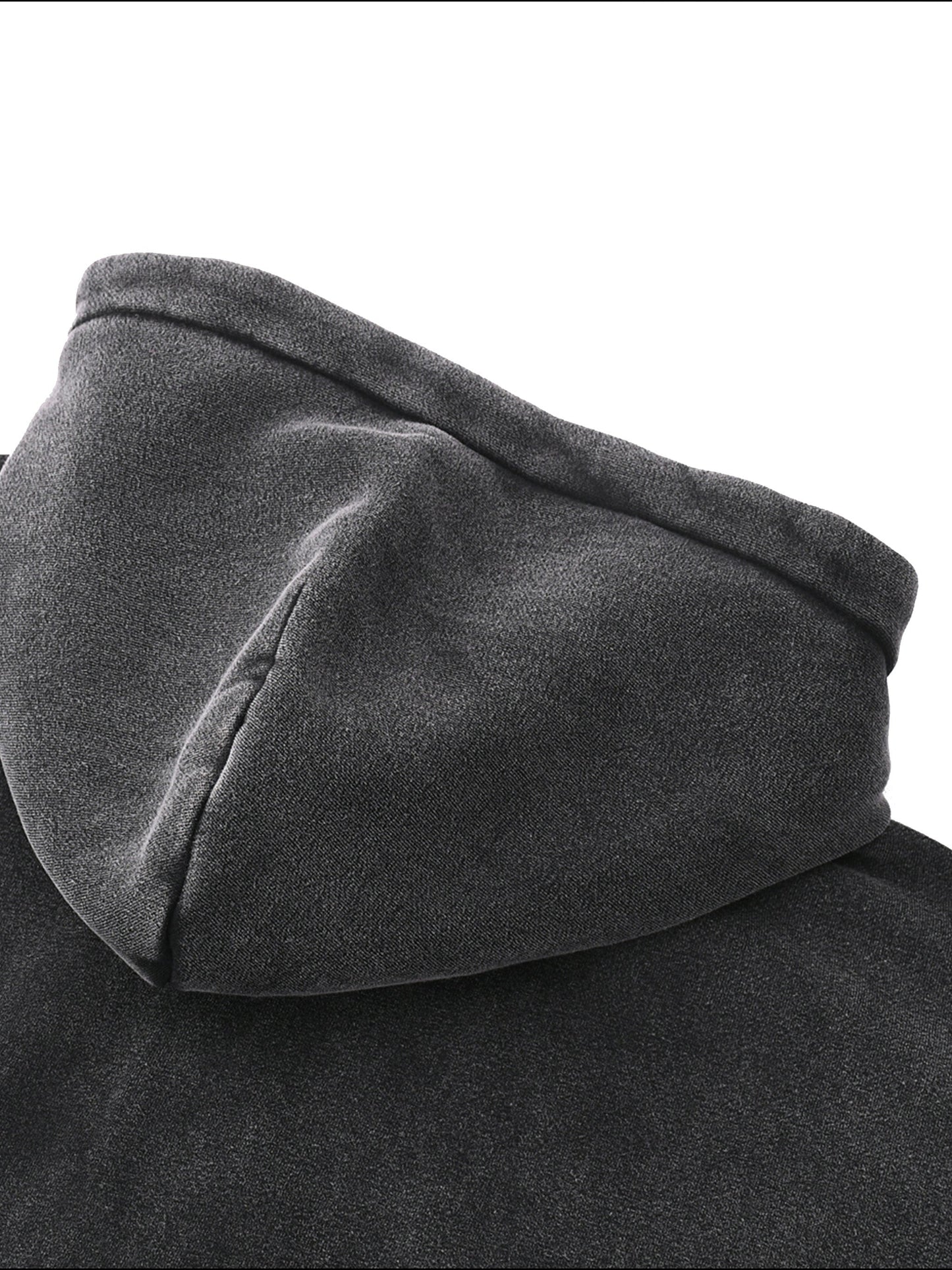 BRACE Zip-Through Boxy Fleece Hoodie