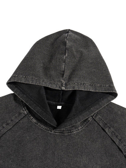 Hooded Boxy T-Shirt - Snow Washed Gym Tee | BRACE
