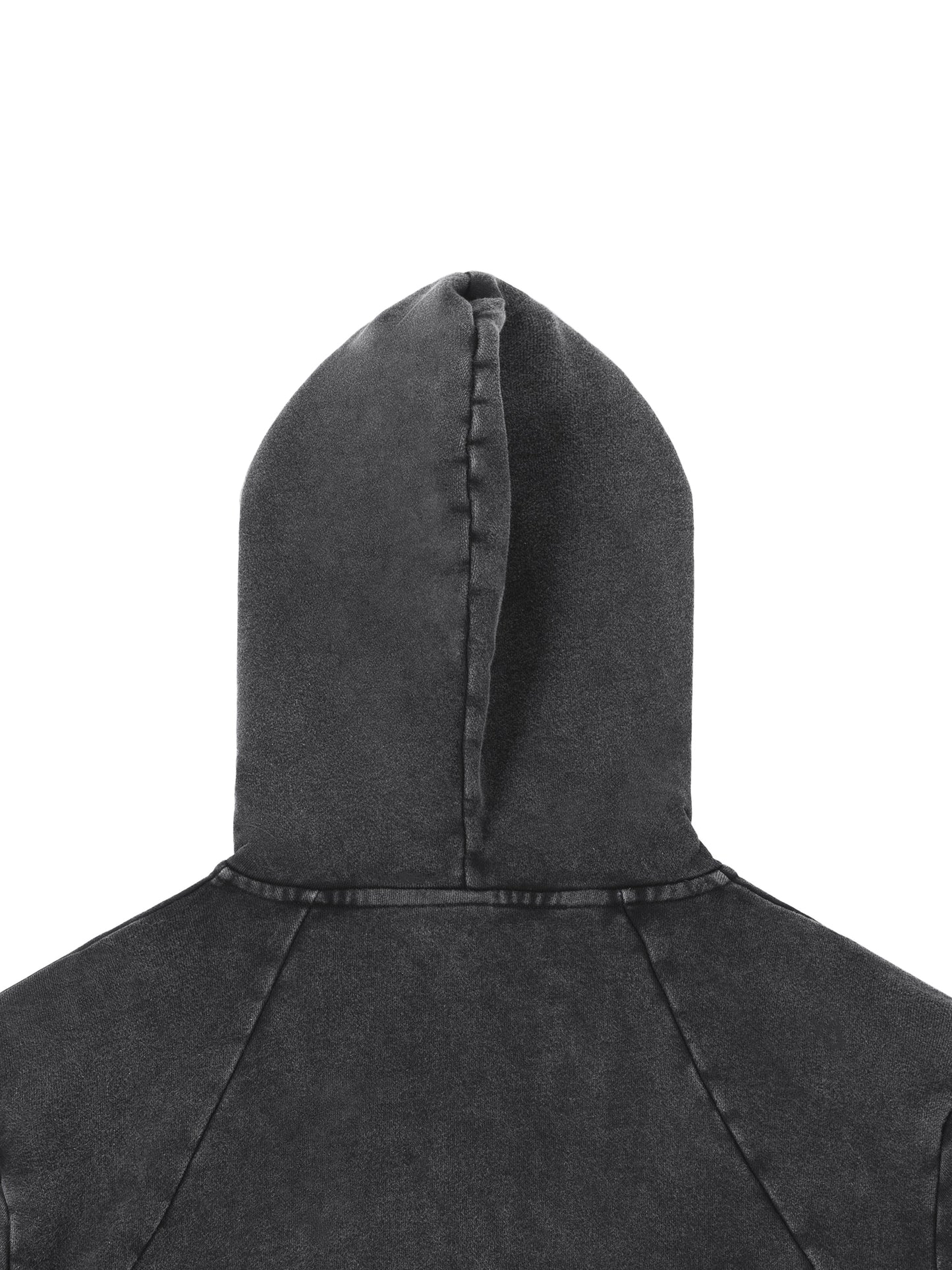 Vintage Washed Raw Edge Hoodie - Premium Fleece Gym Hoodie | BRACE