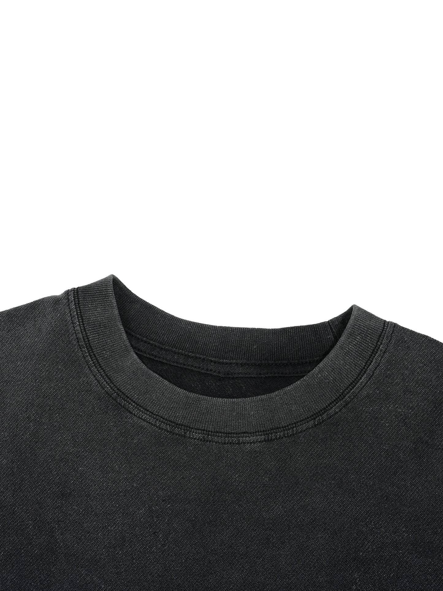 Vintage Wash Boxy T-Shirt - Distressed Hem Gym Tee | BRACE