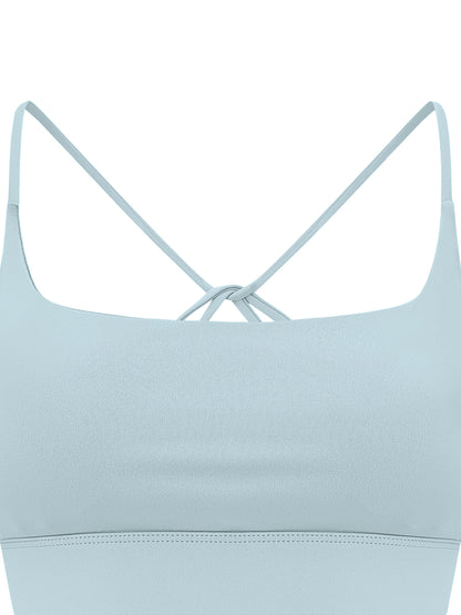 Strappy Criss Cross Yoga Sports Bra