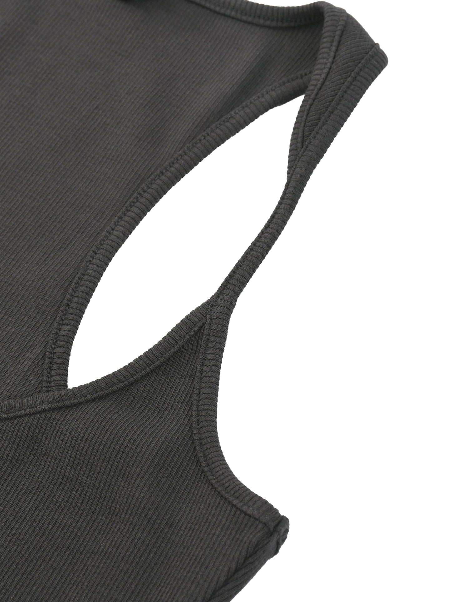 BRACE Slim Fit Ribbed Racerback Tank Top