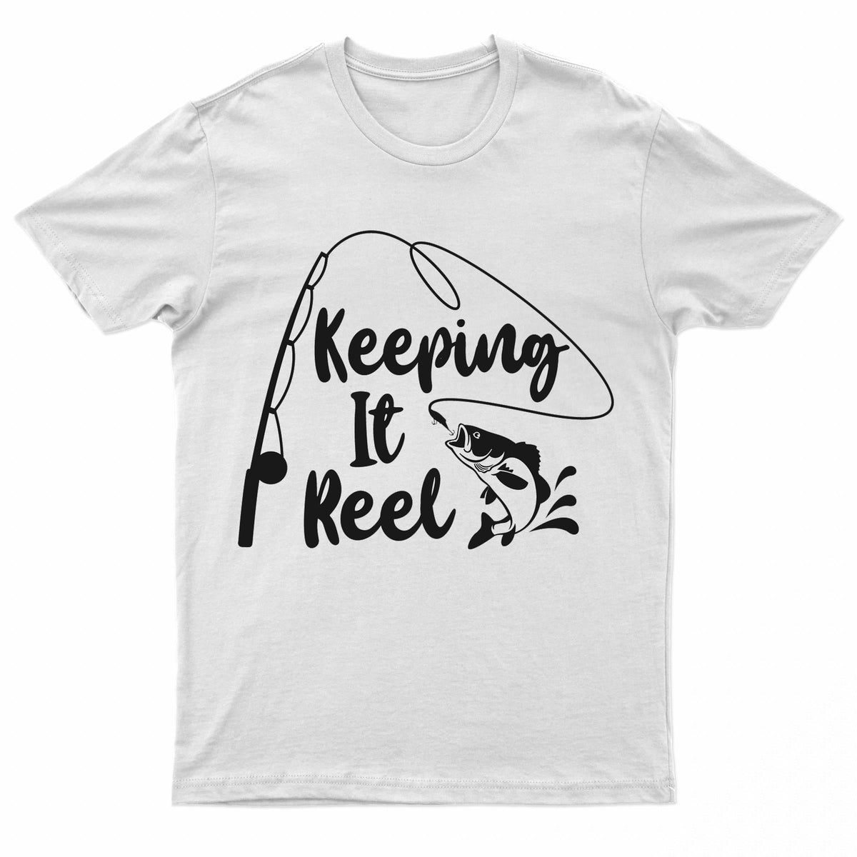 Mens Premium 200gsm Cotton Fishing Logos T-shirt