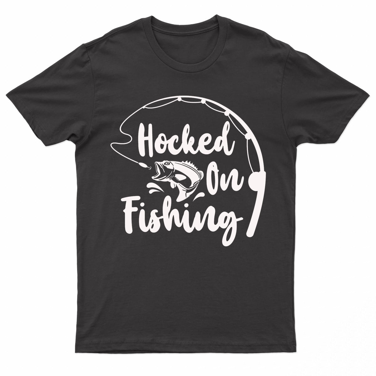Mens Premium 200gsm Cotton Fishing Logos T-shirt