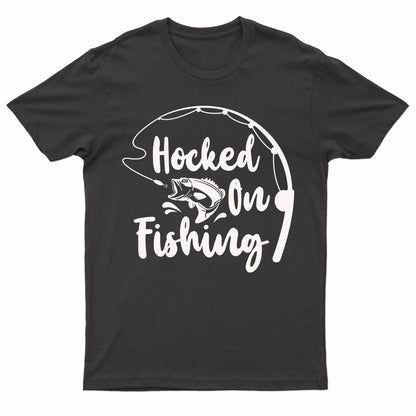 Mens Premium 200gsm Cotton Fishing Logos T-shirt