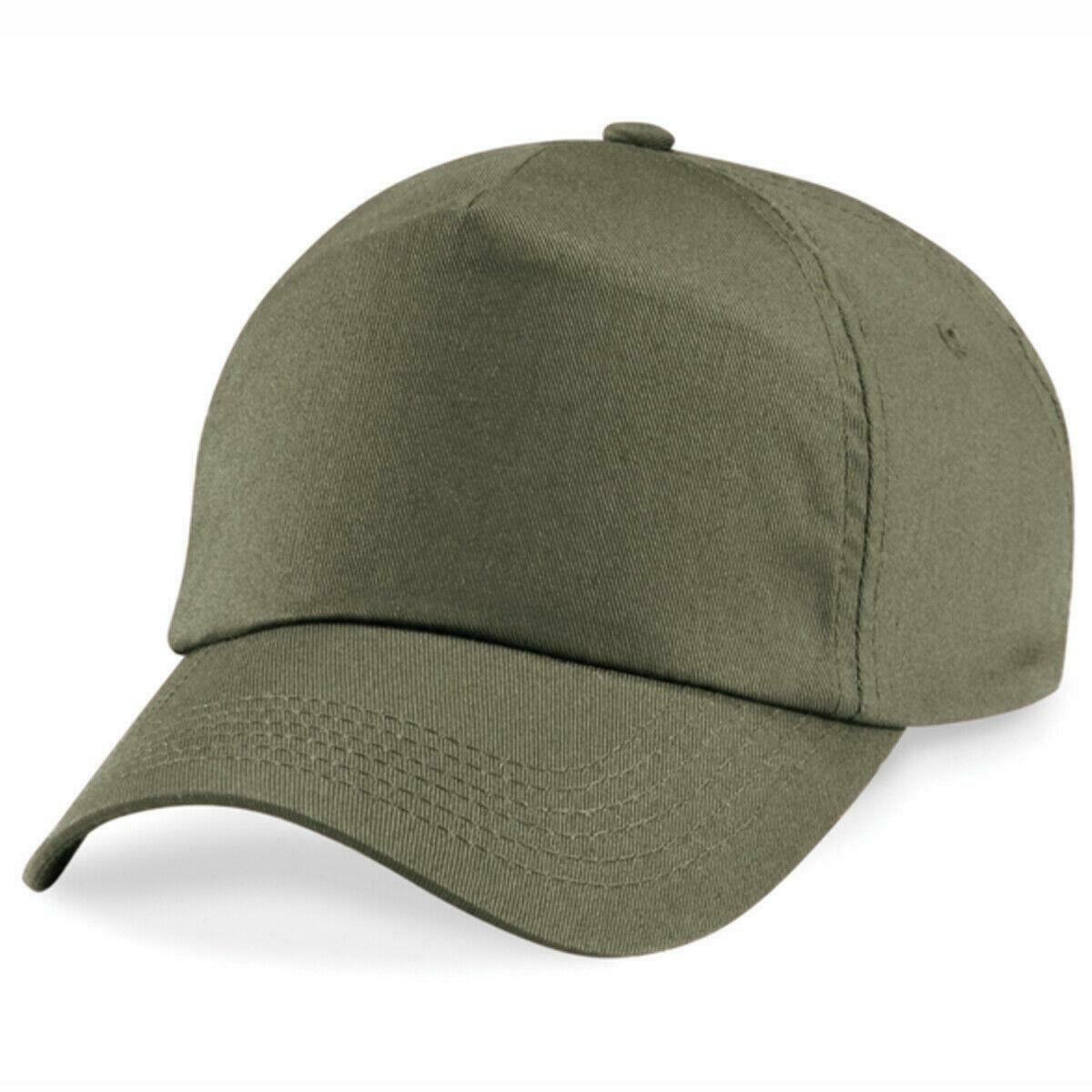 Adults Beechfield Original 5 Panel Adjustable Cotton Baseball Cap