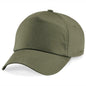 Adults Beechfield Original 5 Panel Adjustable Cotton Baseball Cap