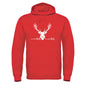 Adults Printed Stag ECG Logo Hooded Top
