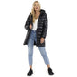 Womens Everett Long2 Padded Hooded Jacket