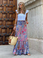 Women's Floral Print Maxi Skirt