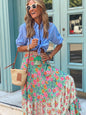 Women's Floral Print Maxi Skirt