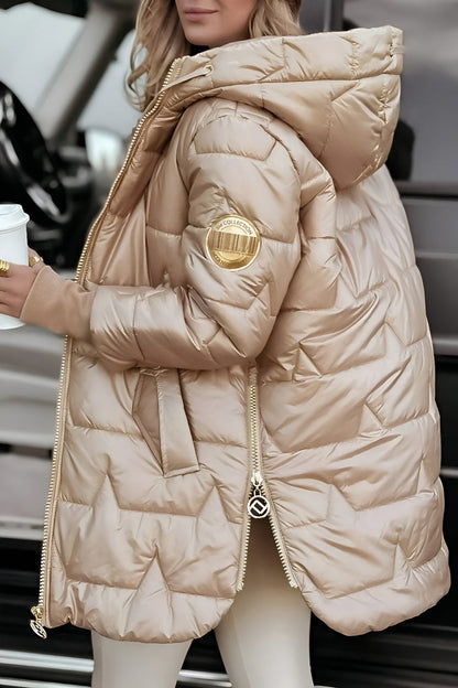 Mageina | Elegant Winter Coat With Hood And Padding
