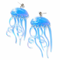 Iridescent Jellyfish Earrings – Ethereal Ocean Drop Statement Festival Jewellery