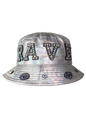 Handmade Iridescent Silver Metallic RAVE Bucket Hat | Festival & Rave Hat UK