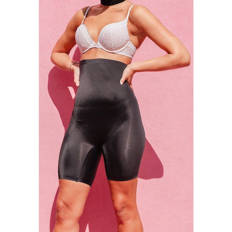 ANGA Black Firm Hold Spanx Biker Shorts