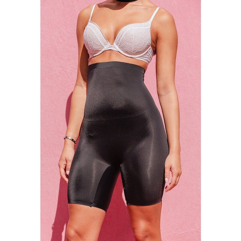 ANGA Black Firm Hold Spanx Biker Shorts