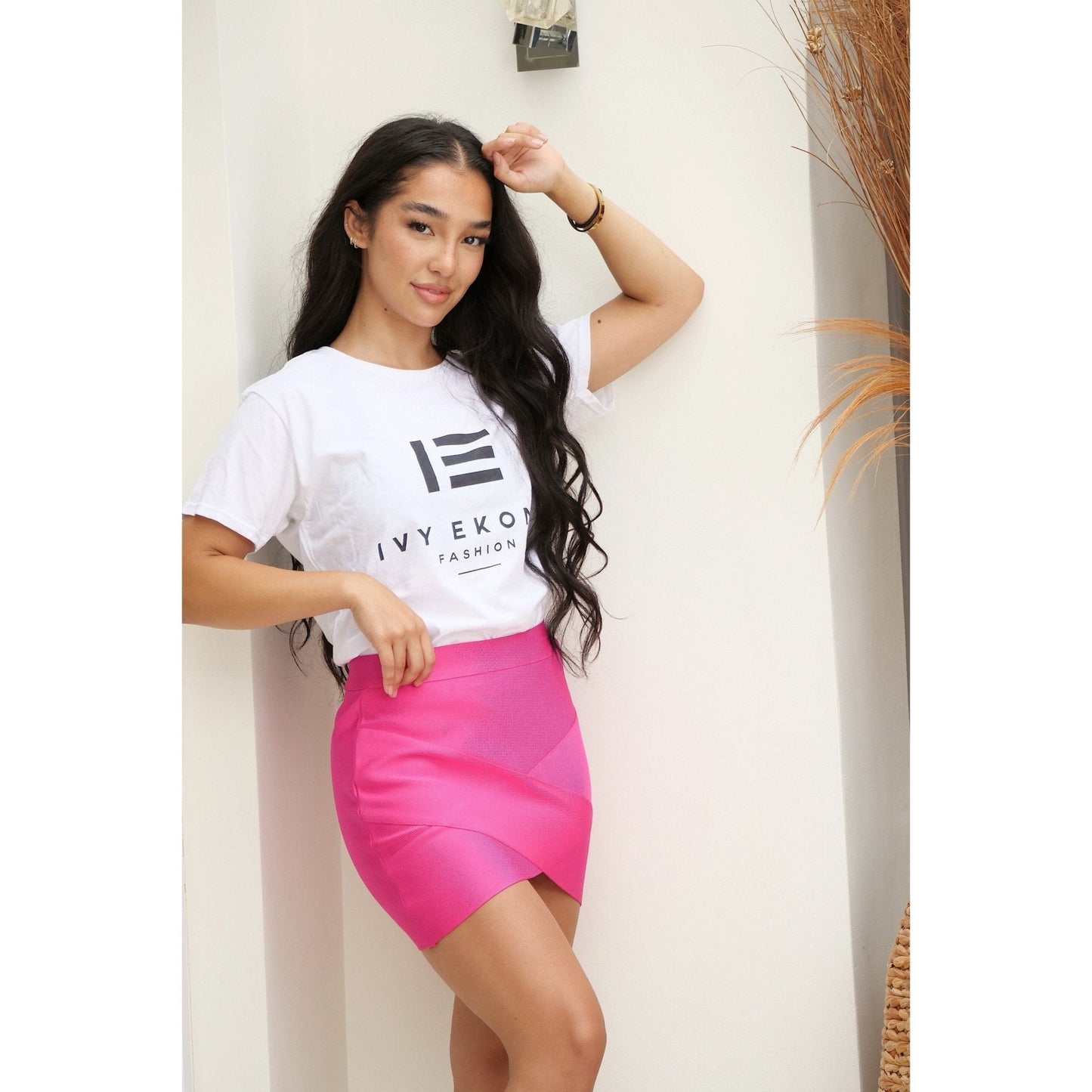 IVYEKONGFASHION Logo White Tshirt