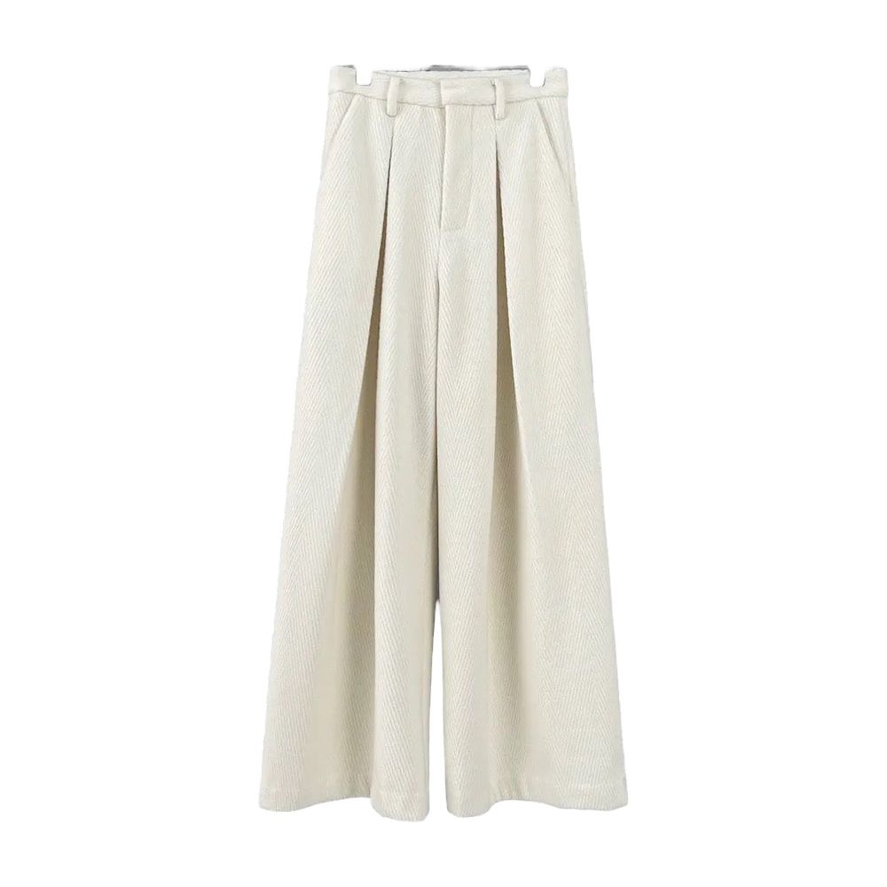 KIKI Cream Two Piece Trouser Sets