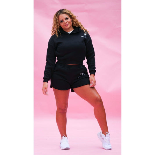 IEF Logo Black  Shorts Lounge Sets